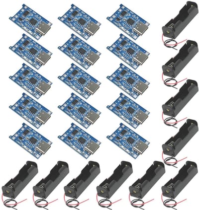 ONF3 - 18650 batterijhouder - Type-C USB lader - Duurzaam en multifunctioneel - Enkel sleuf - Lithium batterijlader - Geschikt voor 18650 batter...