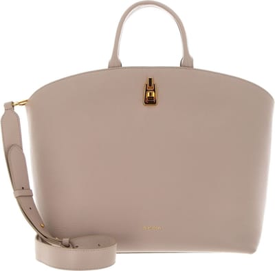COCCINELLE Leren Shopper Schoudertas Magie Handbag Powder Pink Beige