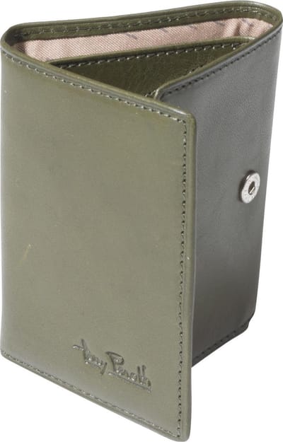 Tony Perotti Furbo Pure Mini creditcardhouder met papier- en kleingeldvak - Groen