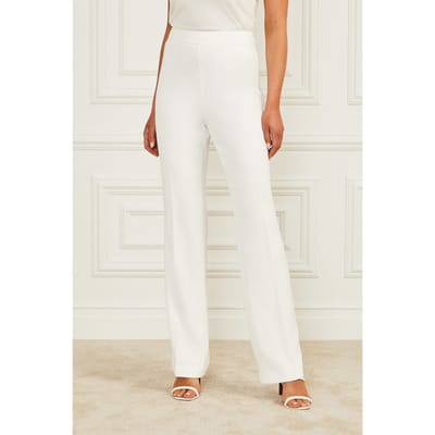 GUESS Marciano By  Lily Pant Pale Pearl Maat: 38 | Straight Broeken Outlet | Dames | Wit