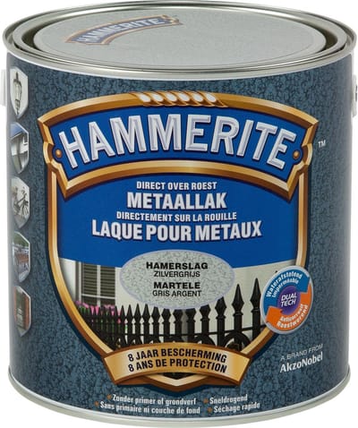 Hammerite - Metaallak - Hamerslag - Zilvergrijs - 2.5L