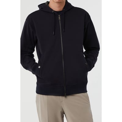 AlphaTauri Srote V1.y7.01 Sweat (hooded) J. Navy Maat: S | Bomberjacks Outlet | Heren | Blauw