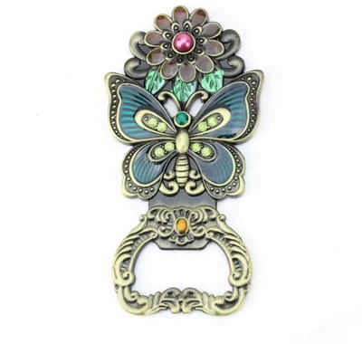 Dailygoods - Magnetische Vlindervormige Flesopener - Duurzaam en Stijlvol Cadeau
