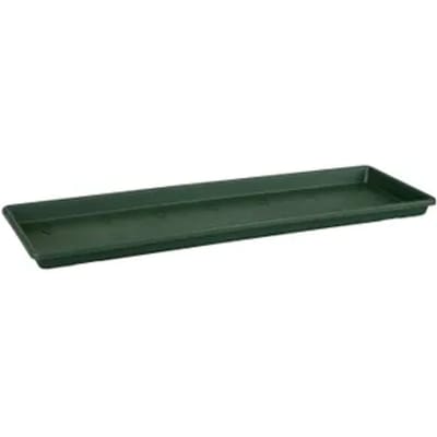 Elho Green Basics Balkonbak Schotel 50 - Schotel voor Balkon Buiten - Ø 47.3 x H 2.5 cm - Blad groen