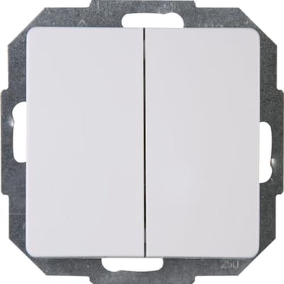 Parijs Serieschakelaar - IP20, 16A, 250V - Arctic Wit