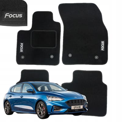 Velours matten voor ford focus mk4 vanaf 2018 auto matten borduurwerk b