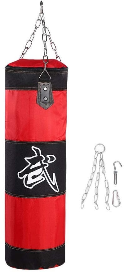 Dailygoods - Punch Sandbag - Bokszak - Duurzaam canvas - Zware trainingszak - Functioneel voor kickboksen - Geschikt voor fitness en sport - Leeg