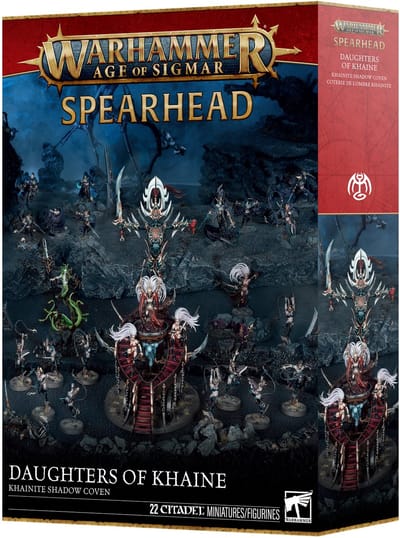 Beeldje Games Workshop Warhammer AoS - Spearhead Daughters of Khaine Coterie de L'Ombre Khainite