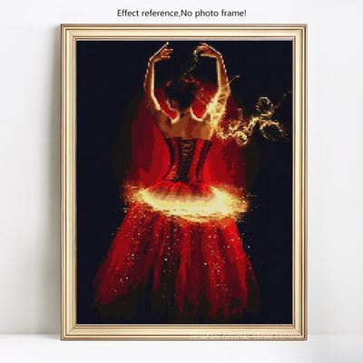 Peinture Diamant Belle Femme Mosaïque Strass Broderie Diamant Point de Croix 20X30CM black