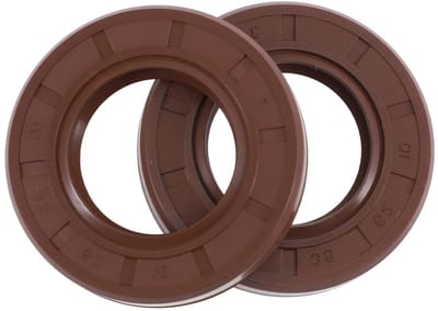 Universele roterende asafdichting oliekeerring 35 x 62 x 10 mm hoge druk rubber FKM bruin 2 stuks voor optimale bescherming tegen lekkage en slijtage