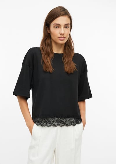 s.Oliver  T-shirts Black Size: 34 | T-Shirts Outlet | Dames | Zwart