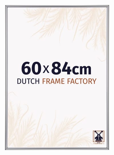 Fotolijst 60x84 cm - Kunststof - Zilver Hoogglans - Angers