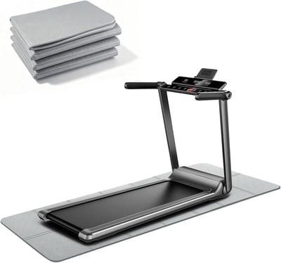 Vouwbare Vloerbeschermmat 183 x 61 cm 6 mm PVC voor Fitnessapparatuur, Geluiddemping en Antislip Bescherming van Vloeren