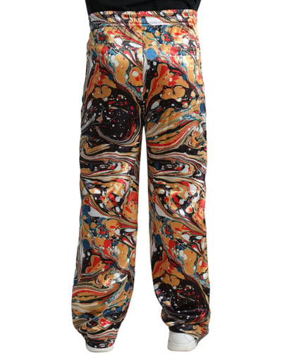 Gevlekte Print Broek Casual Stijl