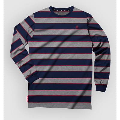 Loose Riders Austin Red Long Sleeve Tech Tee grijs