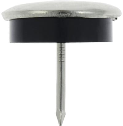 TARROX Meubelglijder Metaal Spijkerbaar rond chroom Ø 22 mm, 16 stuks