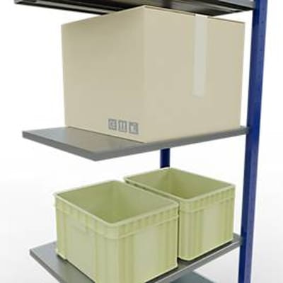 SCHULTE Lagertechnik - Boutloos montagesysteem - 2000x 750x500 mm, type 150 kg