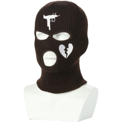 Nieuwe Volledige Gezicht Cover Ski Masker Hoed 3 Gaten Balaclava Leger Tactisch Cs Winddicht Gebreide Mutsjes Bonnet Winter Warm Unisex Pet black