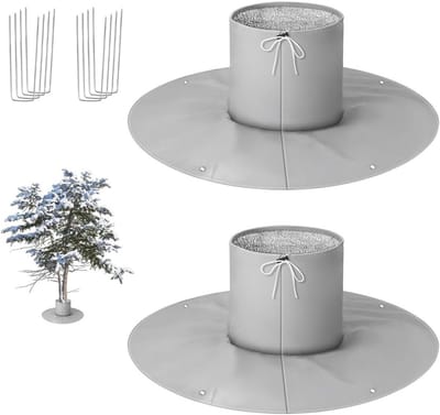 Set van 2 Beschermhoezen voor Palmwortels, Winterbescherming met 8 Grondankers, Isolatie voor Planten en Bomen, Buitenbescherming voor Tuinplanten