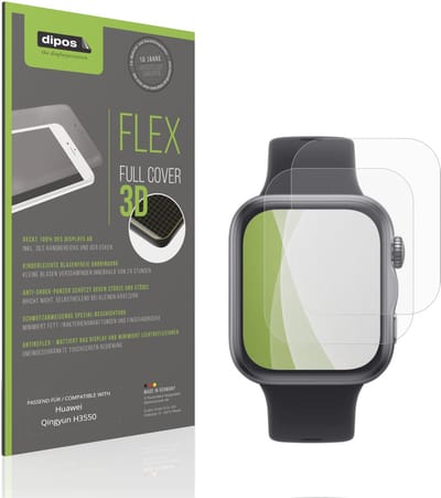 dipos FLEX – 2x Matte Screenprotector geschikt voor Huawei Qingyun H3550 | Volledige Schermbescherming | Case-Friendly