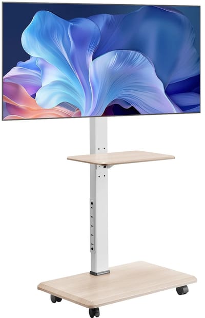 Golaro TV-standaard Verrijdbaar - TV Kast – Mobiele TV Standaard op Wielen – Televisie Statief tot 70 inch - Rollend TV-meubel