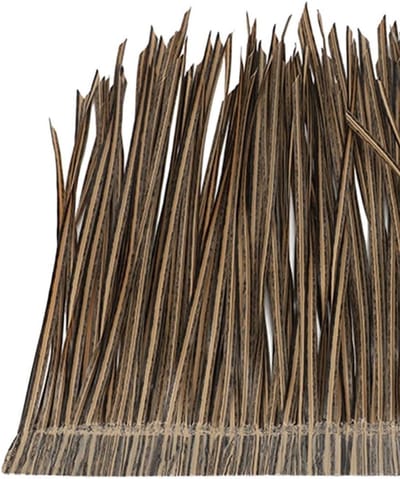 Kunstmatige Rietrol - Palmpan Dakbedekking - Tuindecoratie DIY - Duurzaam PETG Materiaal - 100x50 cm - Palmgeel