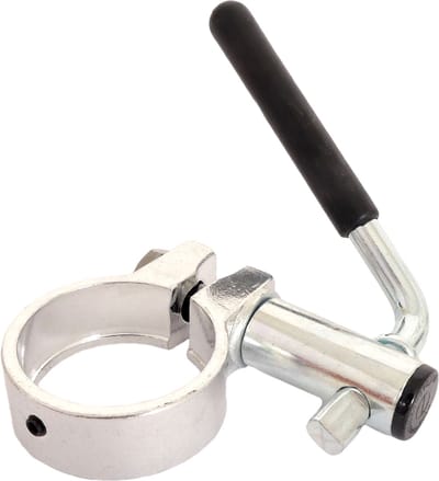 Fietszadelpenklem - 34.9 mm - Met draaihevel en bout - Zilver