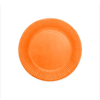 8 Papieren Bordjes 23 Cm Oranje