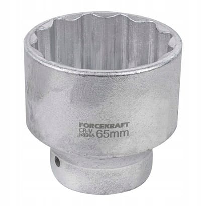 Forcekraft - Nasadka Dopsleutel - 65mm - 12-kant - CrV-staal