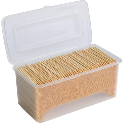 Cure-dents 3000 Pièces Cure-dents en Bambou Cure-dents Ronds en Bois Cure-dents Pointus des Deux Côtés en Bois Solides Finition Lisse Cure-dents à Cocktail Pour Apéritifs United States beige