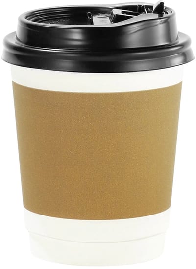 koffiebekers to go-wegwerp koffiebekers-25 Stuks-280 ml-wegwerpkoffiebekers met deksel voor warme en koude dranken.