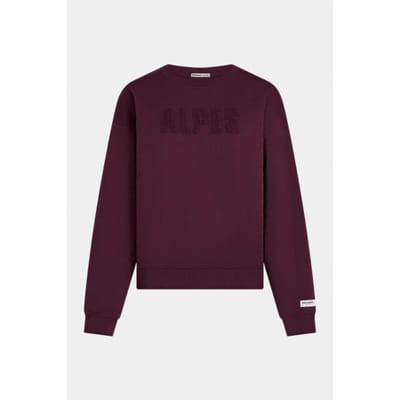 Penn & Ink W26f1927 351 penn en ink sweater print aubergine