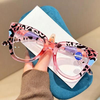 Protection UV Polarisée Léger Confortable Durable Haute Qualité Surdimensionné Imprimé Léopard Anti-lumière Bleue Oeil de Chat 3.0