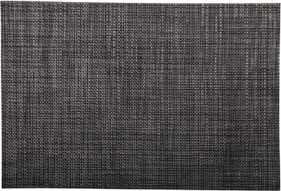 ASA Selection PVC Placemats placemat, servetring, PVC, zwart / zilver, 33 x 46 cm, 78017076