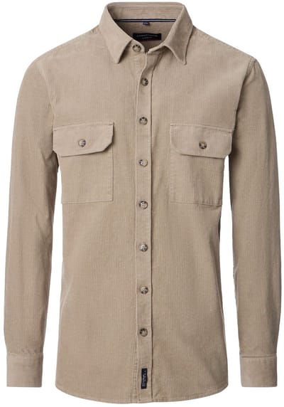Casa Moda - Heren Overshirt - 454482600 - 600 Beige Corduroy