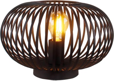 Chericoni Curvato Tafellamp - 1 Lichts - Ø30 cm - E27 - Zwart - Metaal - Moderne Tafellamp