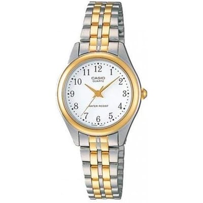 Casio Série STANDARD Montre à Quartz Mode Montre Japonaise et Coréenne Montre Femme Cadran Blanc LTP-1129G-7BRDF blanc
