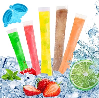 250 Stuks Water IJszakken BPA-vrij - IJs Mallen met 2 Trechters voor Camping, Picknicks en Kinderfeestjes - Perfect voor Zelfgemaakte IJsjes en Verfrissing