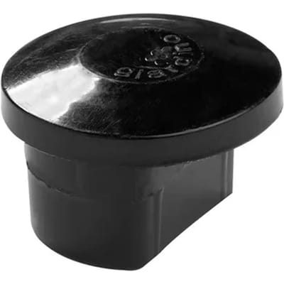 Giardino Dop Voor Profielpaal Zwart Ø48mm