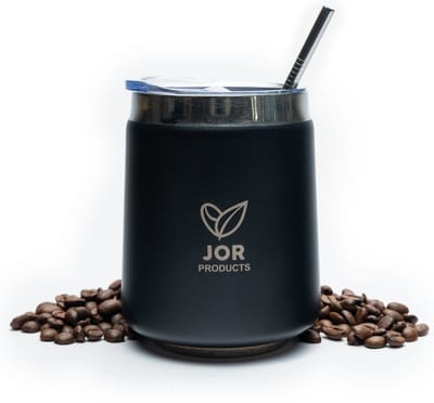 JOR Products® Thermosfles - Koffiezetapparaat - Koffiebonen - Thermoskan - Rietjes - Camping - Reizen - Travel Mug - Espresso - Thee