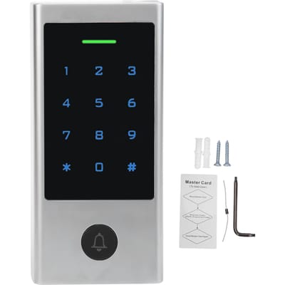 Carte de contrôle d'accès RFID 125 kHz, déverrouillage par mot de passe Wiegand26-44, étanche, compatible avec Tuya Bluetooth gray