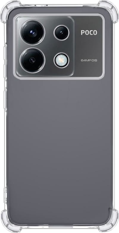 Hoes - Geschikt voor Xiaomi Poco X6 5G - Sterk & Shockproof - Siliconen Case - Back Cover - Telefoon Hoesje Shock Proof - Transparant