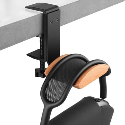 Dailygoody - Hoofdtelefoon Stand - Klemtype Hanger - Onder Bureau Houder - Beuken - Koptelefoon Rekhaak - Voor Gaming en Audio - 1 Haak