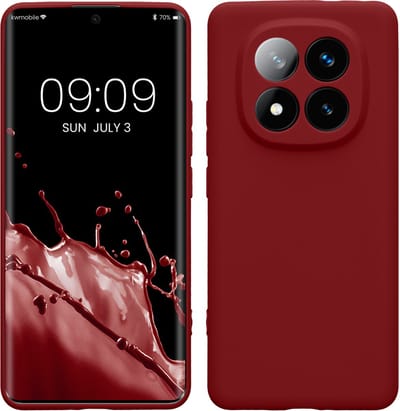 kwmobile telefoonhoesje geschikt voor Xiaomi Redmi Note 14 Pro+ 5G / Redmi Note 14 Pro Plus 5G - Hoesje voor smartphone - Precisie camera uitsnede - In rabarber rood