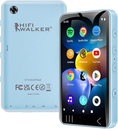 Draagbare Muziekspeler met Touchscreen, WiFi en Android: MP3/MP4 Speler met Luidspreker