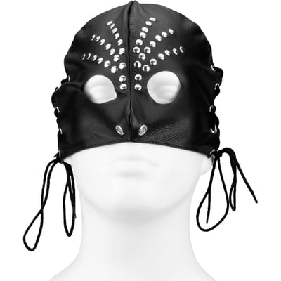 Rimba - Hoofdmasker Met Ronde Ooggaten - Gedecoreerd met siernieten