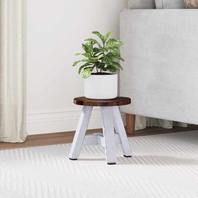 vidaXL - Kruk - Naturel - 22 - x - 22 - x - 24 - cm - Mahonie - Hout