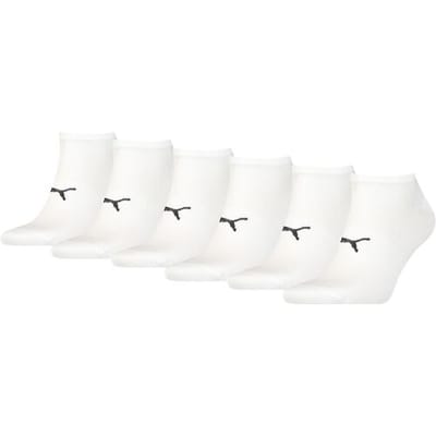 Puma Sport Sneakersokken Light 6-pack Wit-35/38