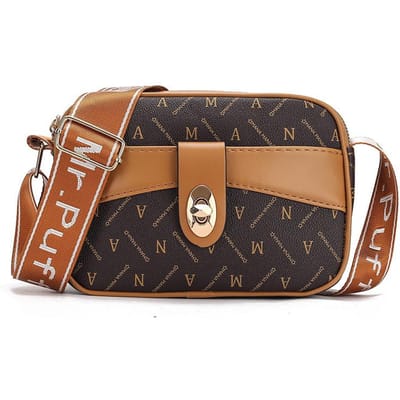 Lente Trend Nieuwe High End Crossbody Tas Ouderwetse Schoudertas Shopping Cargo Opbergruimte Grote Capaciteit 22*7*14 brown