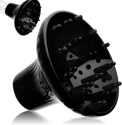 Haardroger Diffuser voor Krullend en Golvend Haar, Sterke Grip, Geschikt voor 4 cm tot 4.8 cm, Perfect voor Volume en Definities